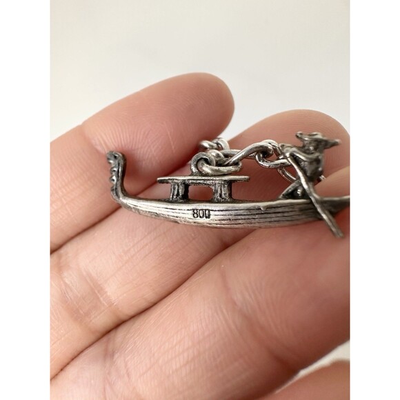 Vintage Sterling Silver Monaco Bell Eiffel Tower Charm Bracelet 7” - Picture 6 of 11